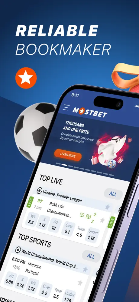 Mostbet screenshot 1