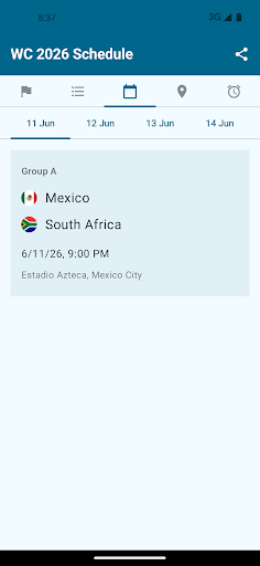 World Cup 2026 Schedule Live screenshot 1