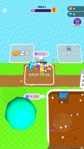 Dig Deep (MOD, Unlimited Coins/Gems) screenshot 2