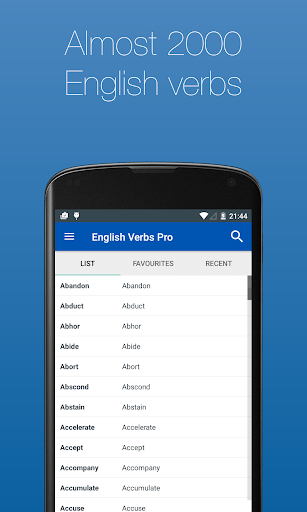 English Verb Conjugator Pro MOD screenshot 2