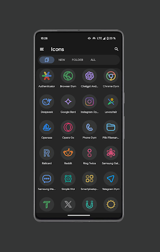 Pix Material Dark Icon Pack screenshot 3