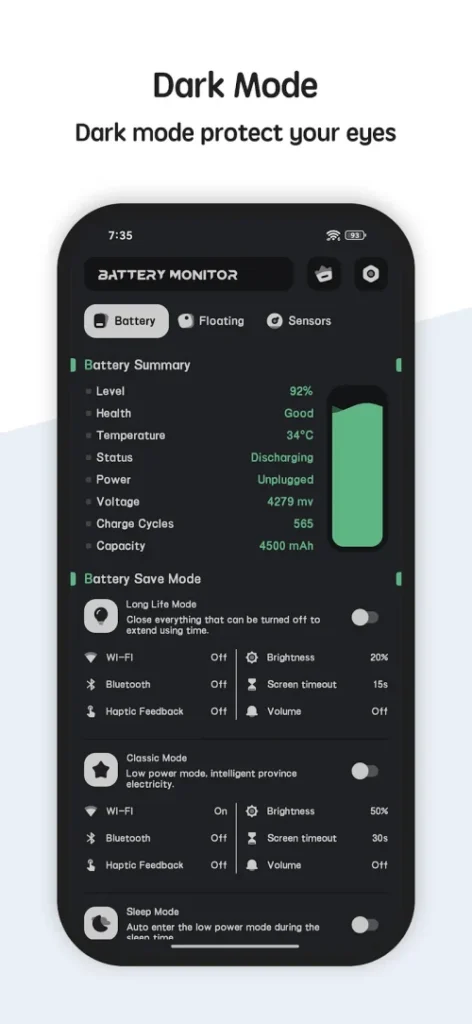 Battery manager and monitor screenshot 3