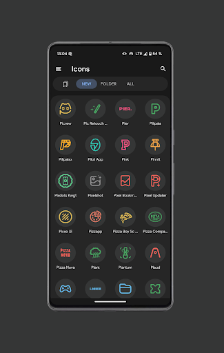 Pix Material Dark Icon Pack screenshot 5