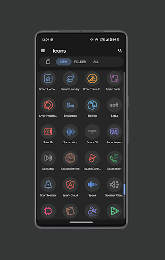 Pix Material Dark Icon Pack screenshot 6