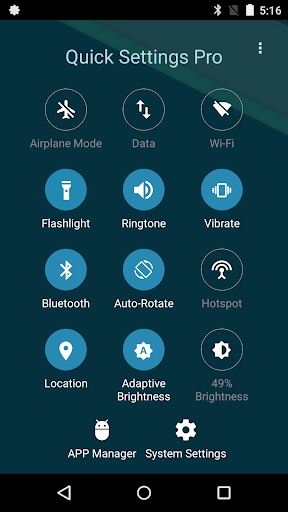 Super Quick Settings Pro MOD screenshot 1