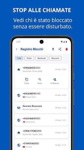 Blocco Chiamate Scudo Italia MOD screenshot 4