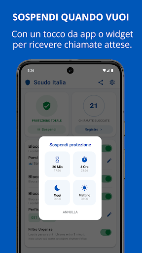 Blocco Chiamate Scudo Italia MOD screenshot 5